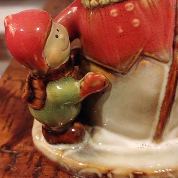 Snowman with children candle holder - Picture 8 of 10